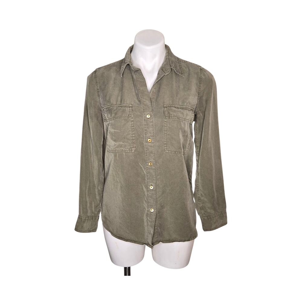 THE GROUP BABATON Utility Shirt Olive Green Size XXS